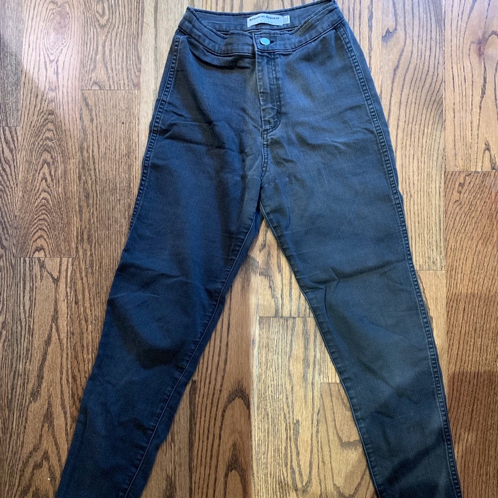 American Apparel High-Waisted Jeans